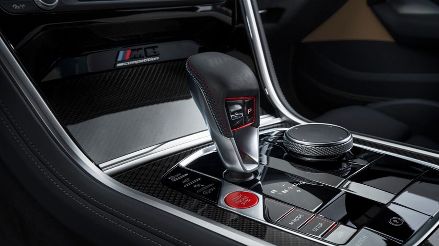 BMW Wählhebel und Start/Stop-Taste des Motors